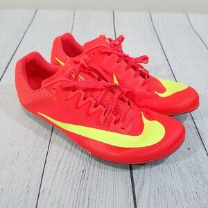 Nike Zoom Rival Sprint Track Spikes Mens 9 NO SPIKES Bright Crimson FZ9663-600